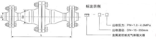 FPB型燃氣管道阻火器